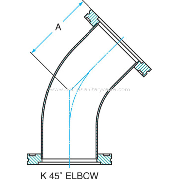 45° ISO-K Radius Elbows